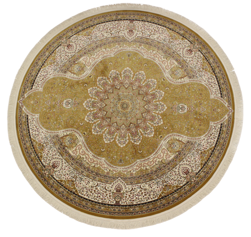 Бельгийский ковёр из бамбуковой вискозы (IS066H/DARK GOLD N4U01/20)