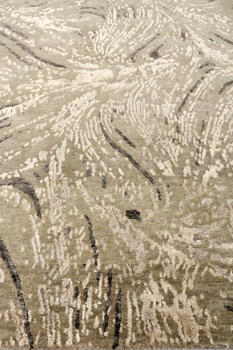 Индийский ковёр из шерсти и арт-шёлка (MV-1996/152x102/Natural) 