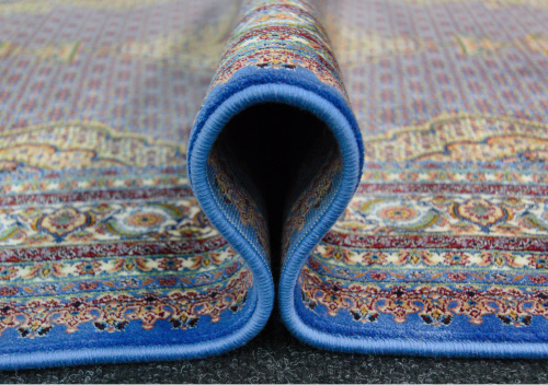 Иранский ковёр из шёлка и модала (QUM 601 /Blue/150x100)