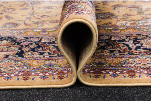 Иранский ковёр из шёлка и модала (QUM 603 /Beige/350x250)