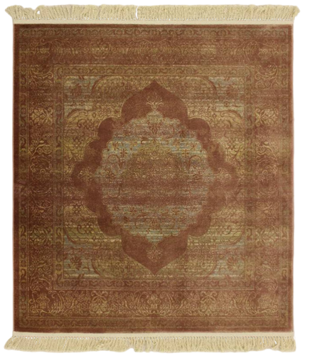 Бельгийский ковёр из вискозы (02M106/PINK/160x160)
