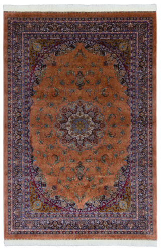 Иранский ковёр из шёлка и модала (QUM 623 /Rose/200x150)