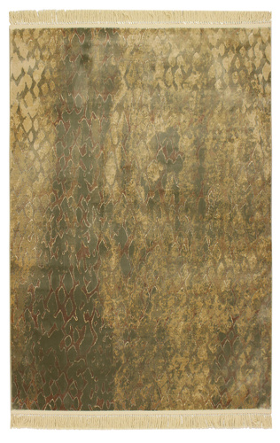 Бельгийский ковёр из вискозы (02M105/GREEN/200x140)