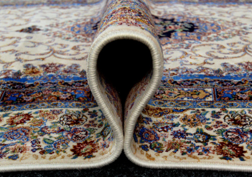Иранский ковёр из шёлка и модала (QUM 632k /Cream/150x100)