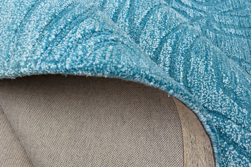 Индийский ковёр из шерсти и вискозы (HT-952/BLUE/300x200)