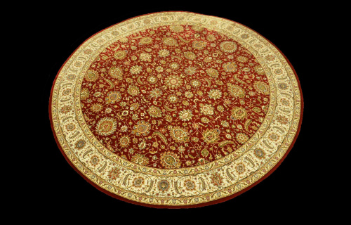 Бельгийский ковёр из бамбуковой вискозы (IS010H/RED/160x160)
