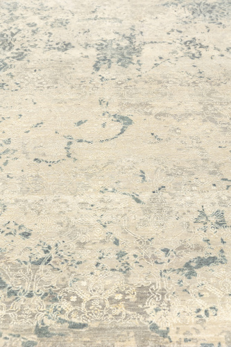 Индийский ковёр из шерсти и шёлка (21-833/367x278)