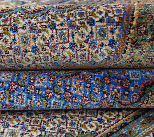 Иранский ковёр из шёлка и модала (QUM 601 /Green/225x150)