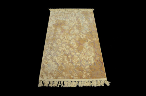 Бельгийский ковёр из вискозы (02M105/GOLD/150x80)