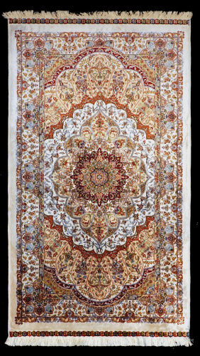 Бельгийский ковёр из бамбуковой вискозы (0IS023/D.GREYPSTLP6/340x2)