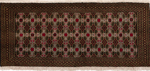 Иранский ковёр из шерсти (17-1032416 /110x45)