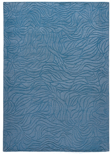 Индийский ковёр из шерсти и вискозы (HT-952/BLUE/300x200)