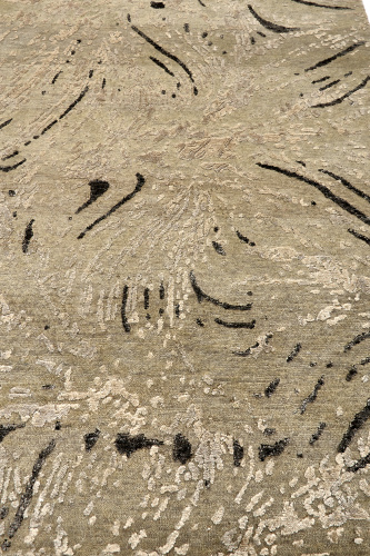 Индийский ковёр из шерсти и арт-шёлка (MV-1996/152x102/Natural) 