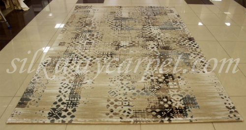 Бельгийский ковёр из бамбуковой вискозы (0IS023/D.GREYPSTLP6/340x2)